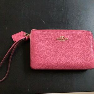 NWT coach wallet pink
